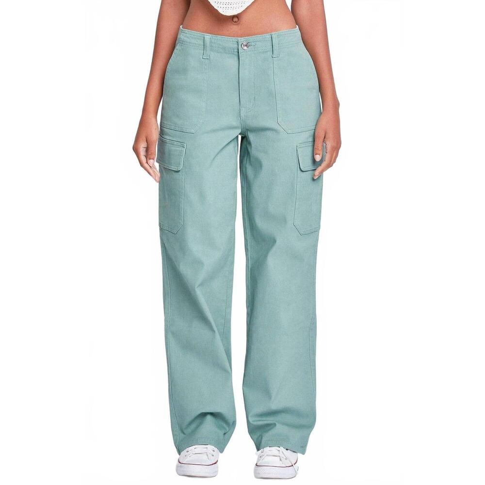 NEW YMI high rise straight leg cargo pants in jasmine